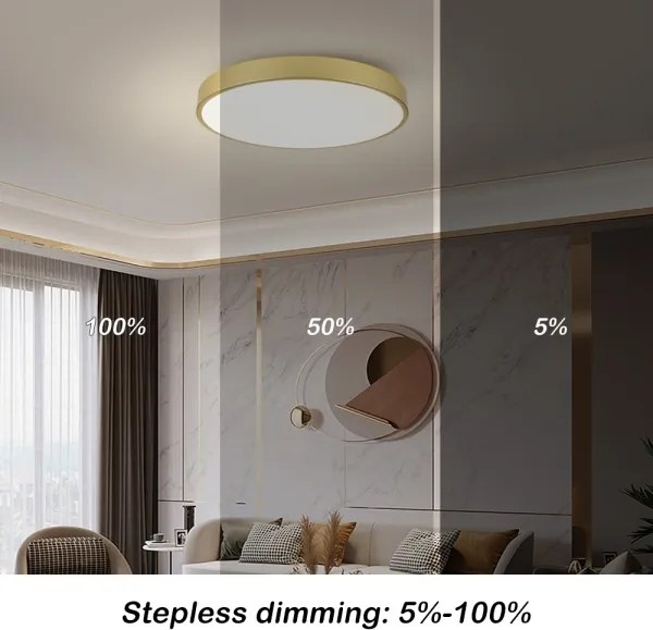 Brilagi -LED Mennyezeti lámpatest POOL LED/100W/230V 3000/4000/6000K Ø 80 cm aranyszínű