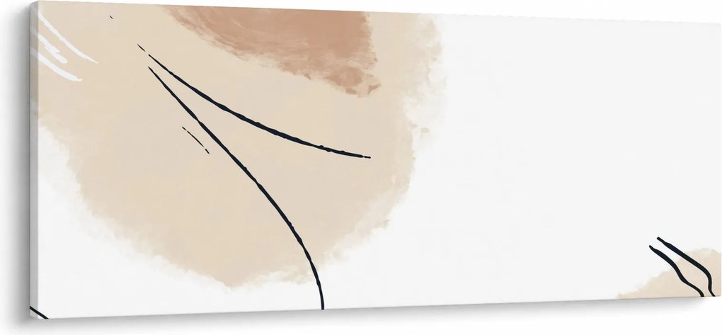 Kép - Fehér absztrakció (120x50 cm)