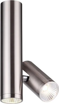 RENDL BOGARD TWIN mennyezeti lámpa matt nikkel 230V LED 2x5W 40° 3000K