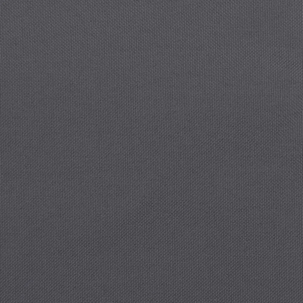 4 db antracitszürke szövet kanapépárna 60 x 60 cm