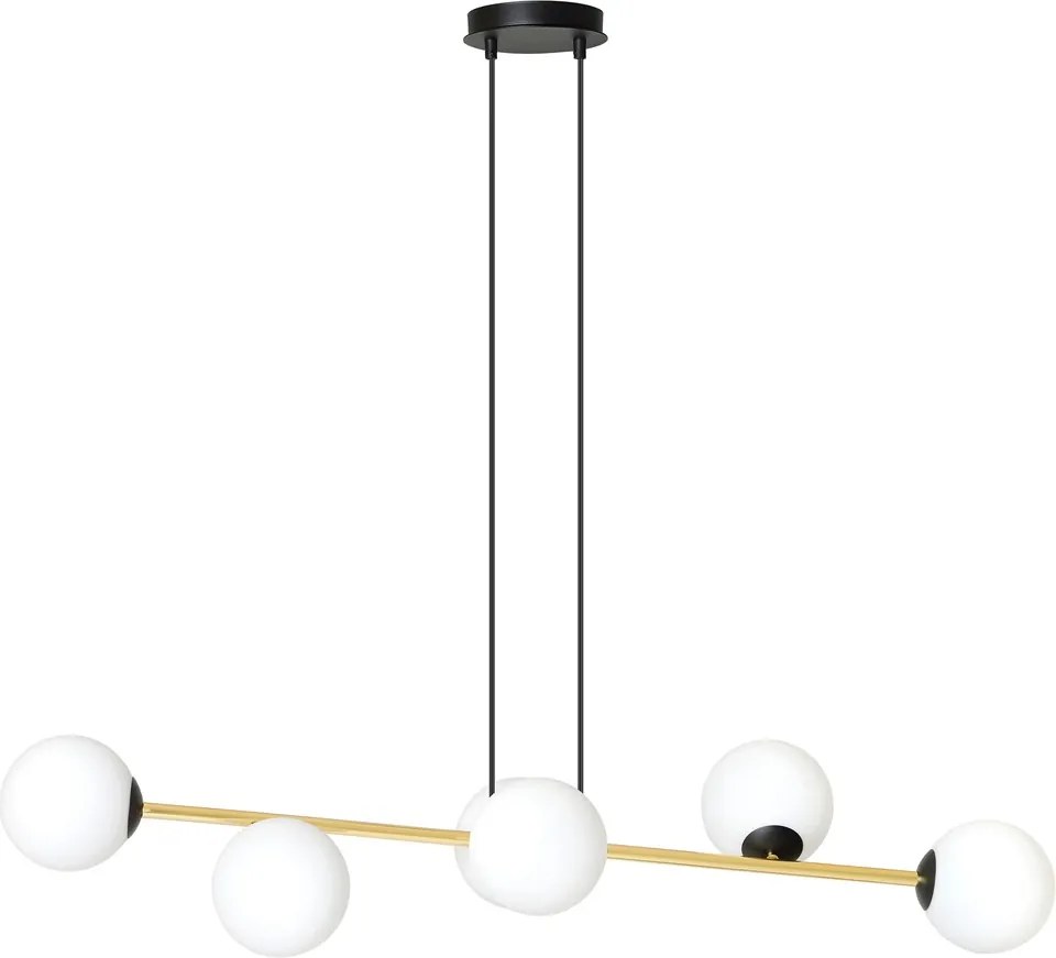 Emibig modern függeszték gravity fehér fekete arany emi1241/6