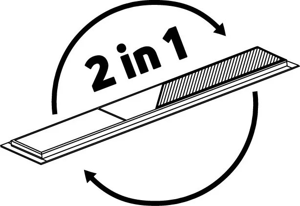 Megfordítható padlóösszefolyó_70 cm