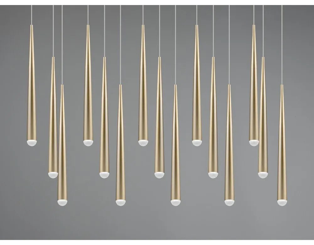 Aranyszínű LED függőlámpa Cala – Trio Select