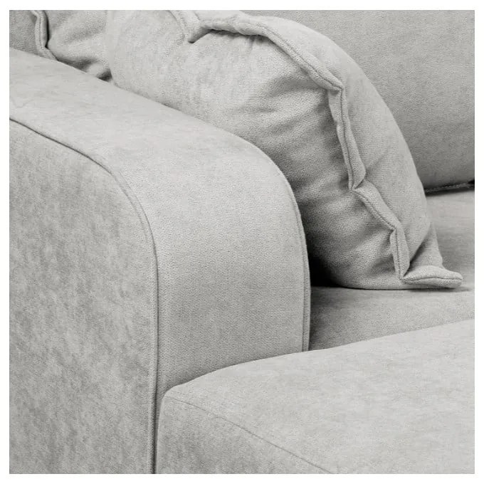 Világosszürke sarokkanapé (bal oldali) Beata – Ropez