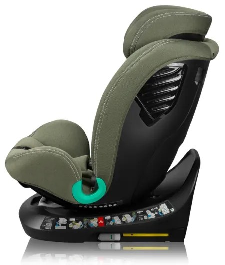Lionelo - BASTIAAN ONE i-Size 40-150 cm, forgatható autósülés alaplappal, olívazöld