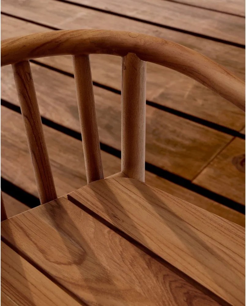 Natúr színű tömörfa kerti bárszék Turqueta – Kave Home