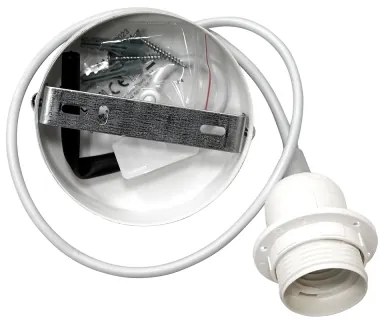 Duolla - Csillár zsinóron ROLLER ECO RECYCLING 1xE27/15W/230V átm. 45 cm barna