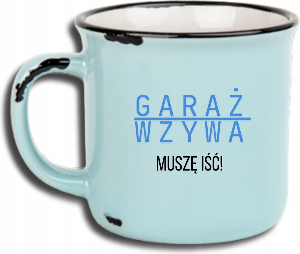 Bögre Kék Retro Vicces Ajándék Apák Napja Garázs Hívó