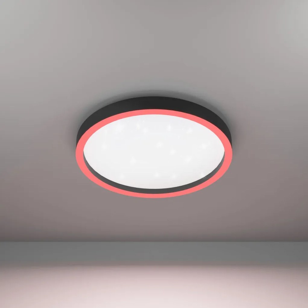 EGLO 900411 MONTEMORELOS-Z Kerek Mennyezeti Lámpa Fehér, Fekete LED IP20