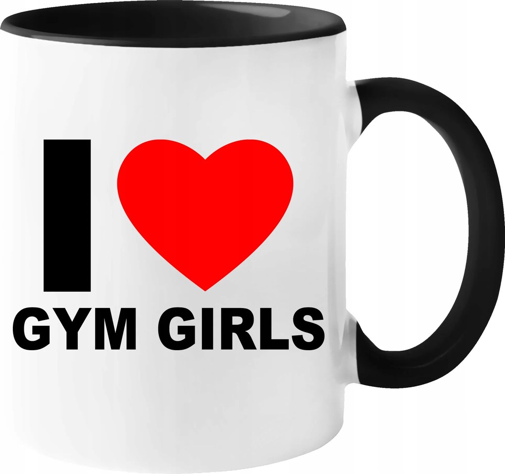 I Love Gym Girls Bögre vicces Ajándék Karácsonyra Születésnapra 330ml+CSOMAG