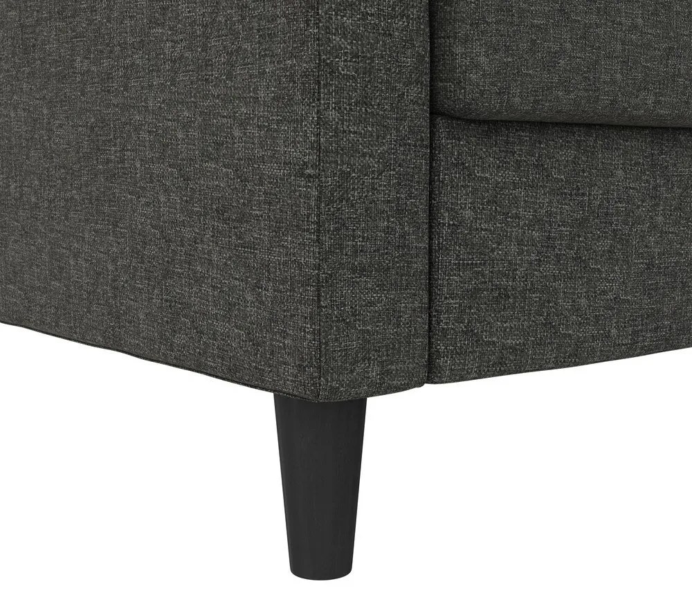 Sötétszürke bársony sarokkanapé Presley – Støraa