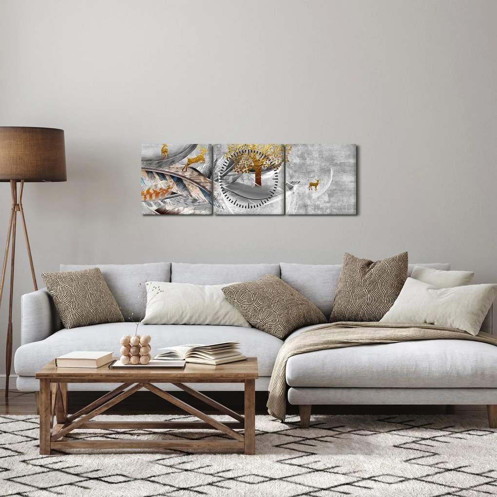 Kép - Kollázs (órával) (90x30 cm)