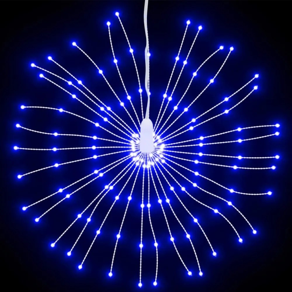 8 db karácsonyi kék csillagfény 140 db LED 17 cm