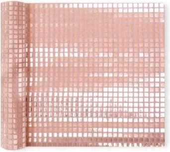 Asztalterítő négyzet alakú flitteres rose gold 275 x