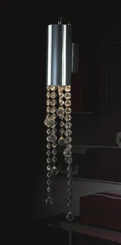 Italux glamour modern fali lámpa larix króm átlátszó itxmb93708-1a