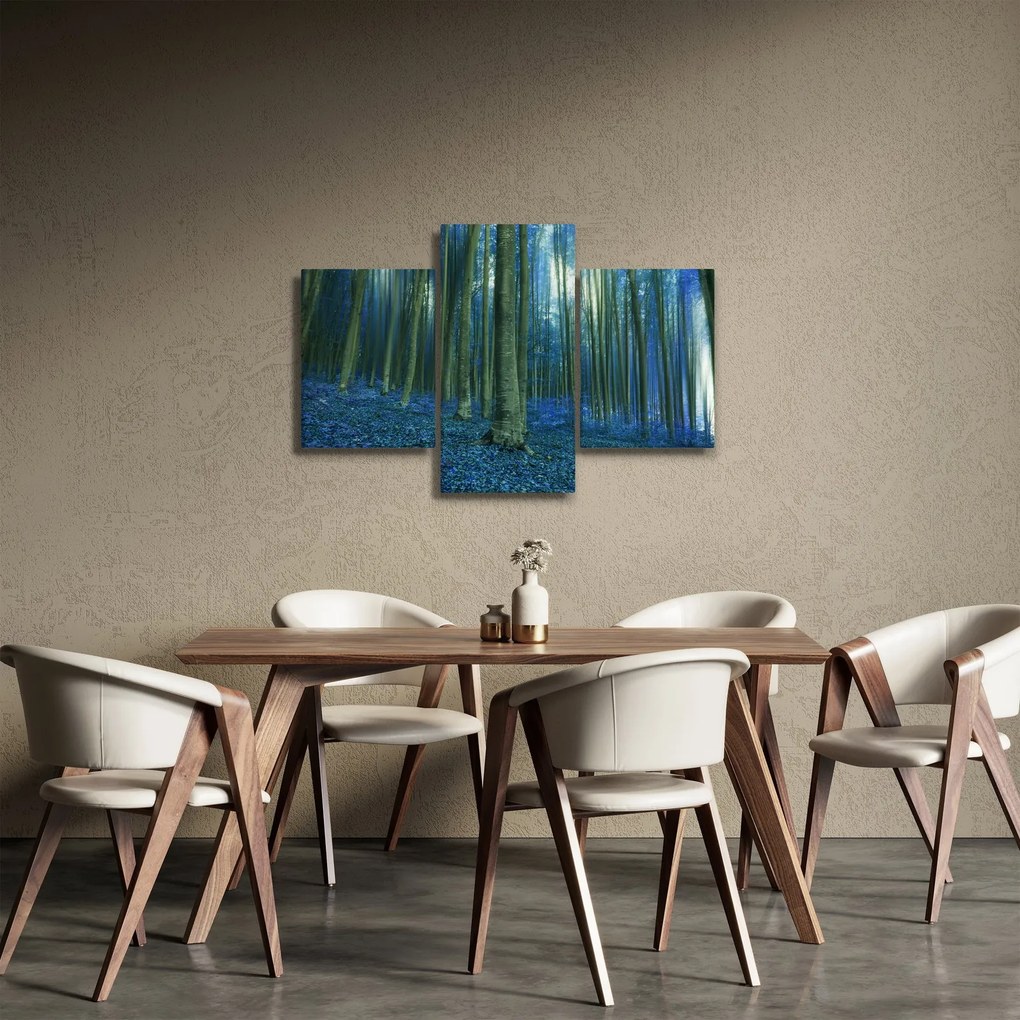 Kép - Kék erdő (90x60 cm)