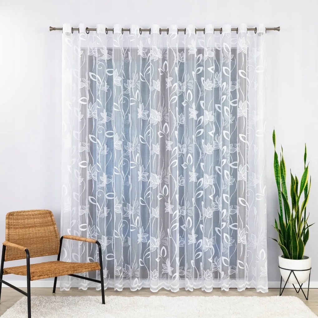 Függöny Átvezetőkkel Táncoló Virágok 400x180