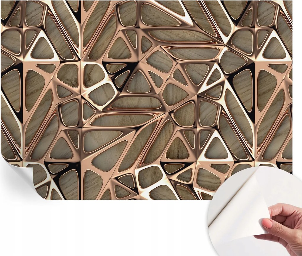 Design fali fotótapéta öntapadós geometrikus minta 152x104 cm