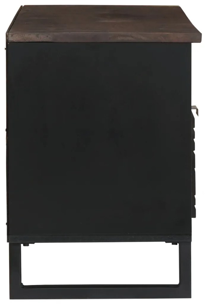 TV Szekrény - 100 x 33.5 x 46 cm, tömör mangófából készült.