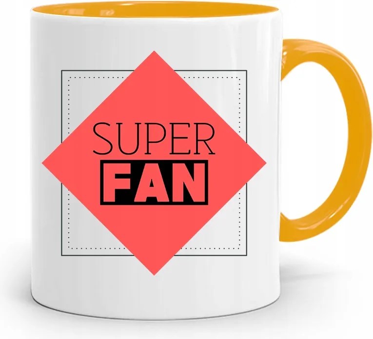 Szurkolóknak Szurkolói Bögre Sárga Ajándék fényképes nyomattal