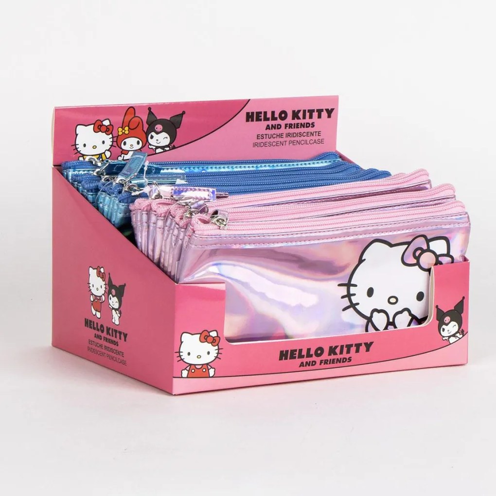 Hello Kitty Blue Iridescent gyerek neszeszer, tolltartó