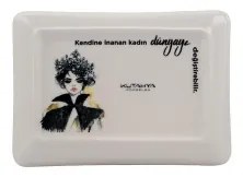 4 darabos étkészlet fekete/fehér/porcelán