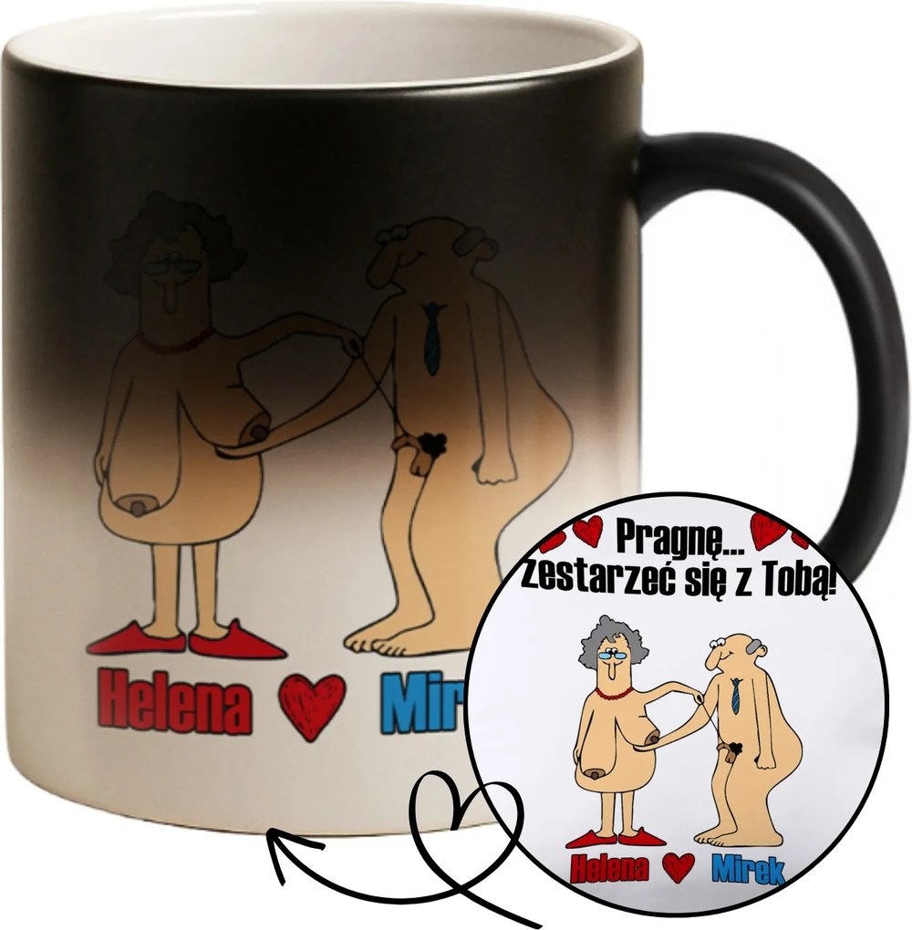 Ajándék Férj Feleségének Mágikus Bögre Szeretnék Veled Öregedni Minták