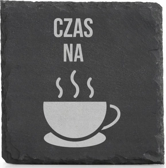 Kő alátét x4 bögre gravírozás Kávé Tea idő