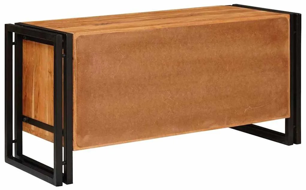 Cipőszekrény polcokkal Barna 90 x 38 x 45 cm tömör akácfa