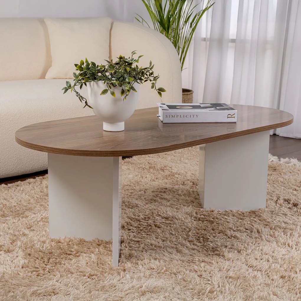 Konferenciaasztal Sable Walnut White