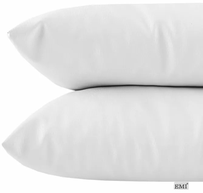 EMI fehér színű műbőr párna, Párna 45x45 cm