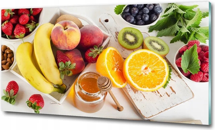 Fotó kép edzett üveg kávébab 125x50