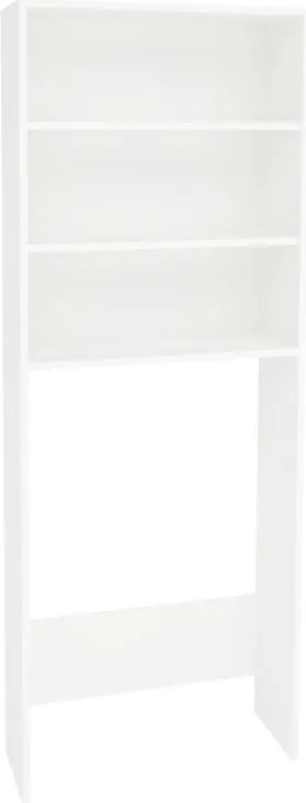 Fyn mosógép feletti polc, Fehér, 65 x 25 x 170 cm