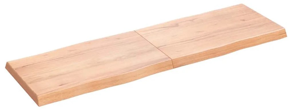 világosbarna kezelt tömör asztallap 160x50x(2-6) cm