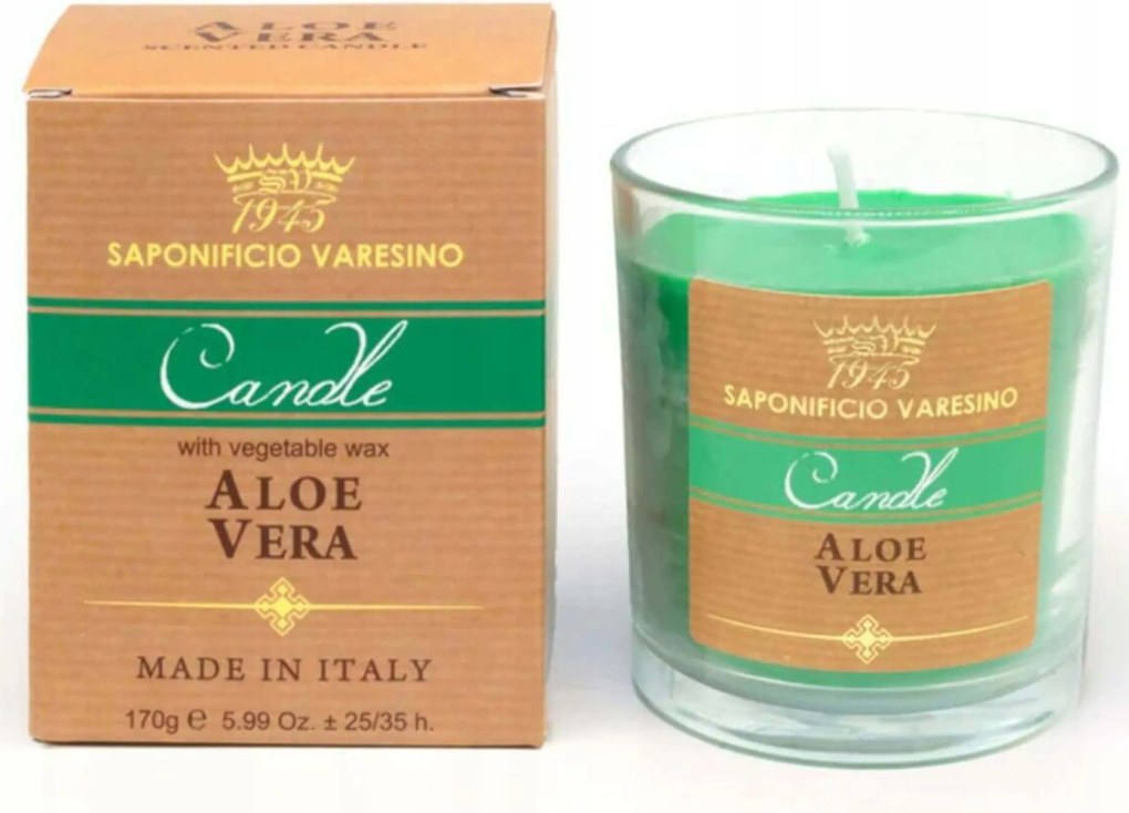 Saponificio Varesino aloe vera illatgyertya 170g