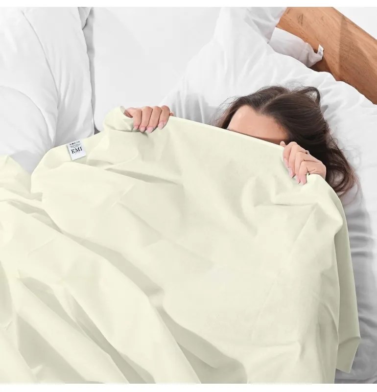 EMI vajszínű klasszikus lepedő, Fix lepedő 140x220