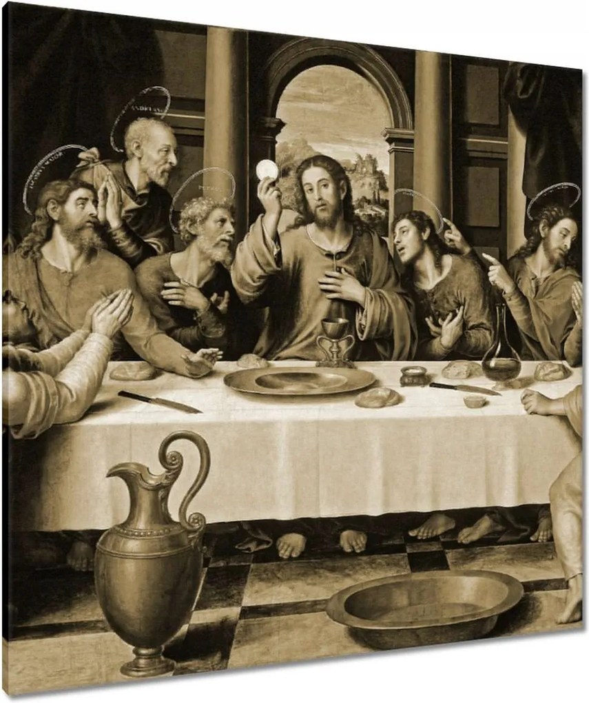 Vászonkép 90x90 Utolsó vacsora Jézus