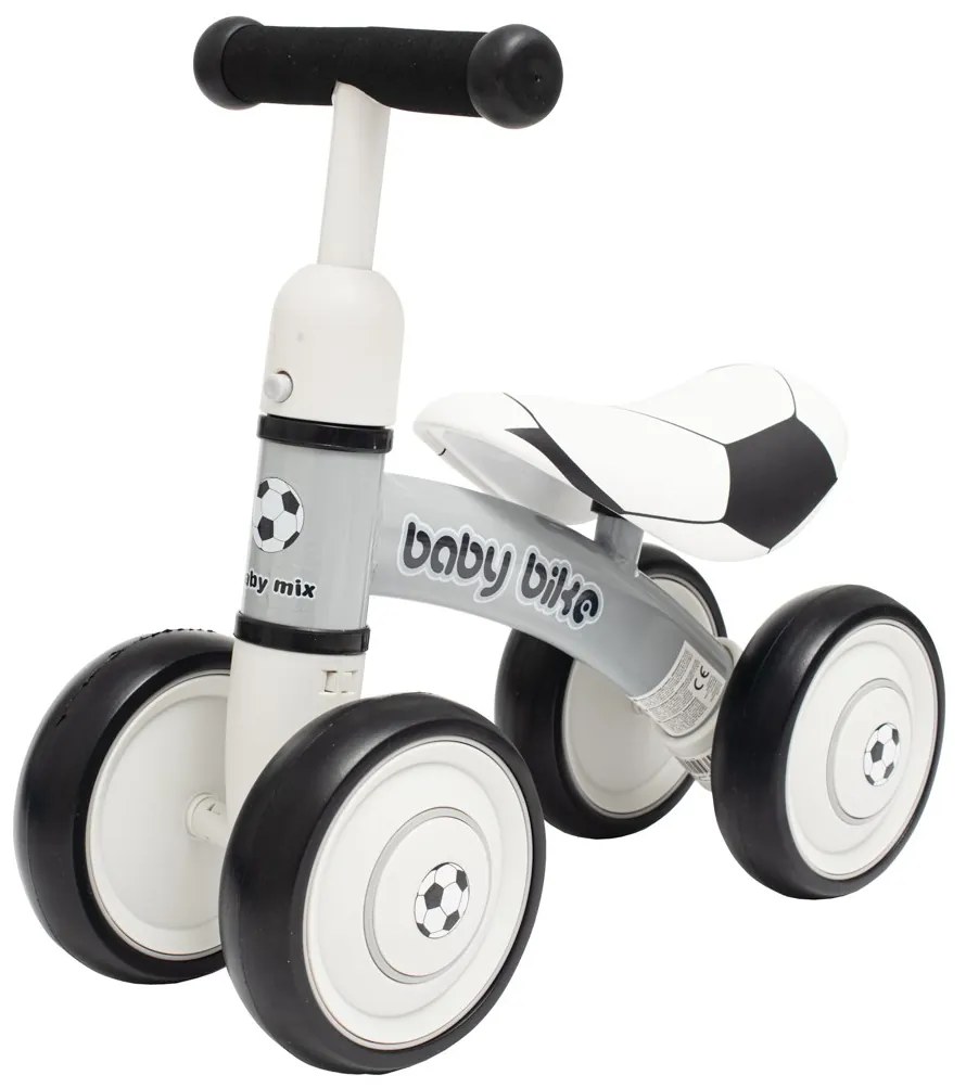 Gyerek futóbicikli Baby Mix Baby Bike Fekete-fehér foci