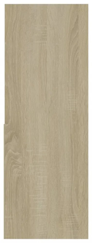 sonoma tölgy színű szerelt fa könyvszekrény 67 x 24 x 161 cm