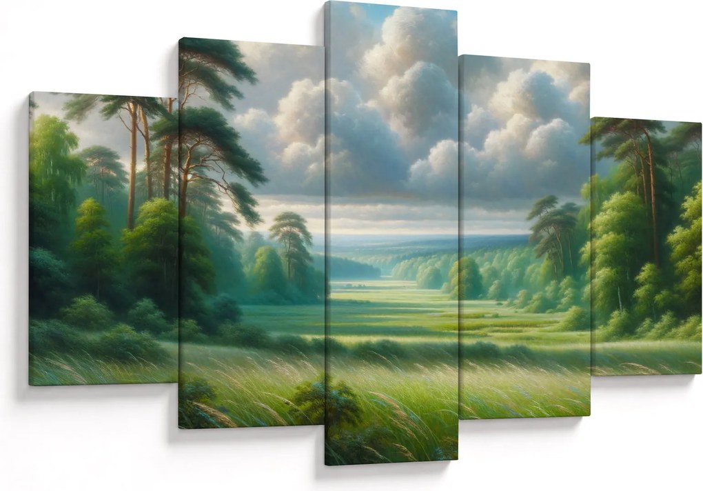 Kép - Zöld táj (150x105 cm)