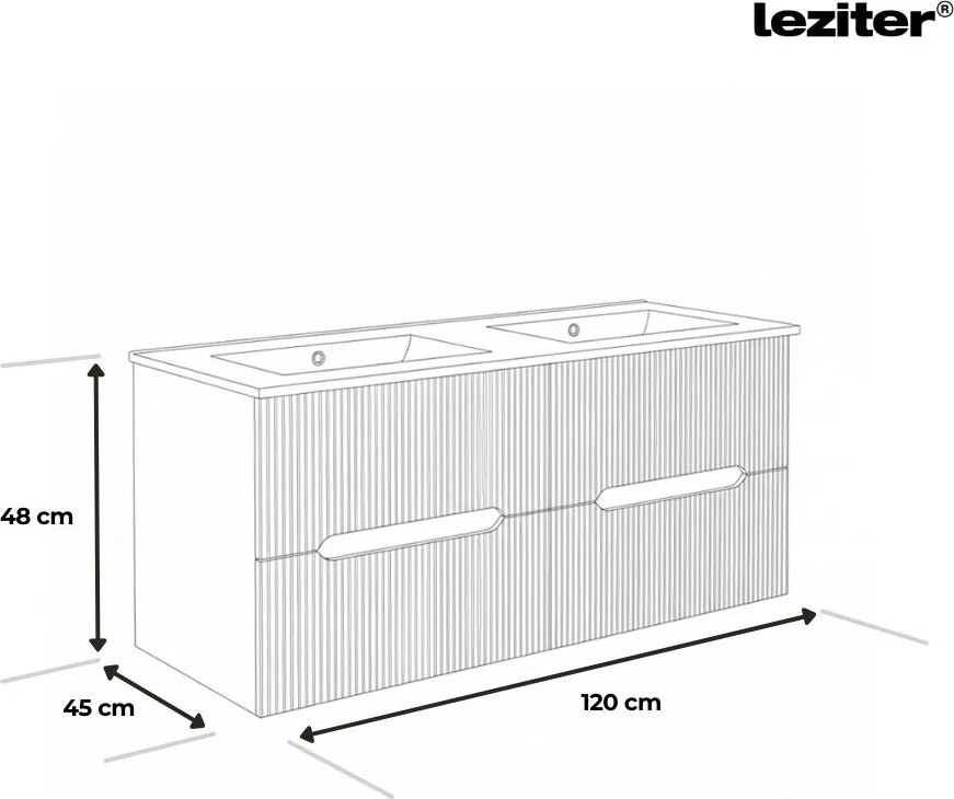 Trent 120 alsó szekrény mosdóval