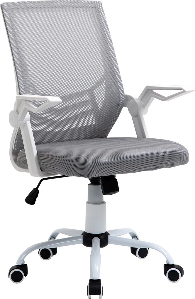 Vinsetto Ergonomikus Irodai Szék Hálós Szék Állítható Magassággal Összecsukható Karfa Lélegző Lumbális Támogatással Fiataloknak és Felnőtteknek 62.5x5