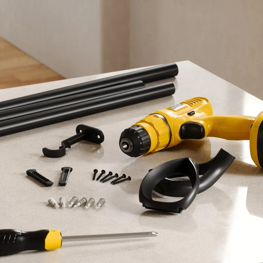 Acél bővíthető függönykarnis 107 - 305 cm Loop – Umbra