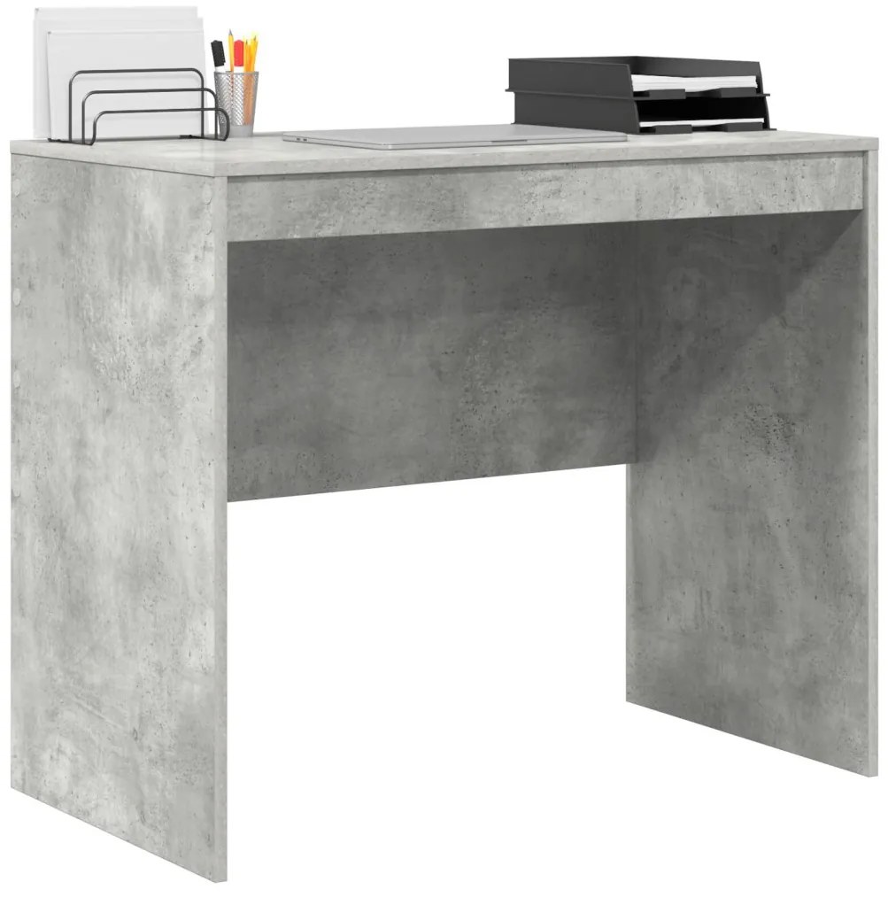 Számítógépes asztal Beton szürke MDF lap 90 x 50 x 76 cm