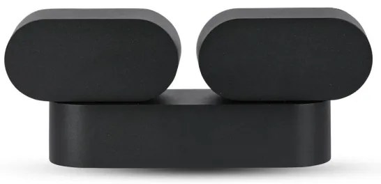 LED Kültéri flexibilis fali lámpa 2xLED/12W/230V IP65 fekete