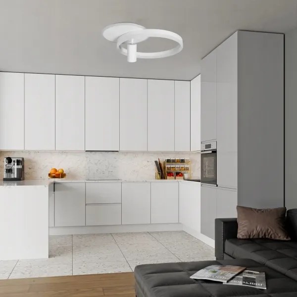 LED mennyezeti lámpatest LED/38W/230V + 1xGU10/30W fehér