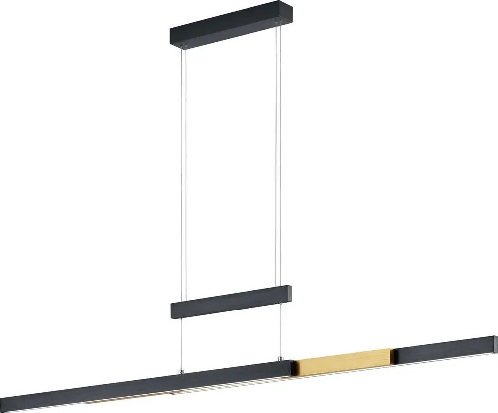 TRIO 375310502 TRAJAN Modern Led Függesztett Lámpa Fekete LED IP20