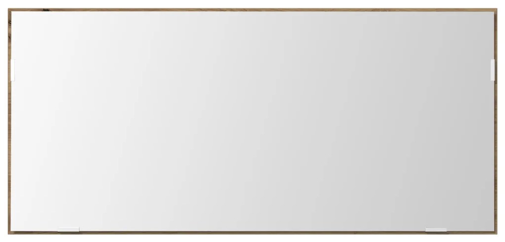 Fürdőszoba tükör szekrény LED világítással Mestergerenda tölgy 80x37 cm