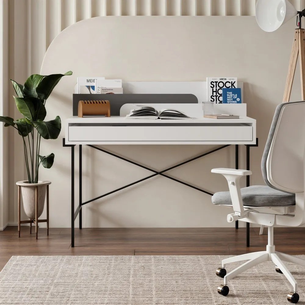 Szekreter típusú íróasztal 60x113 cm Lila – Marckeric