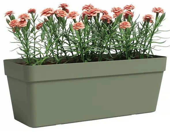 Újrahasznosított műanyag önöntözős láda 50 cm Capri – Artevasi